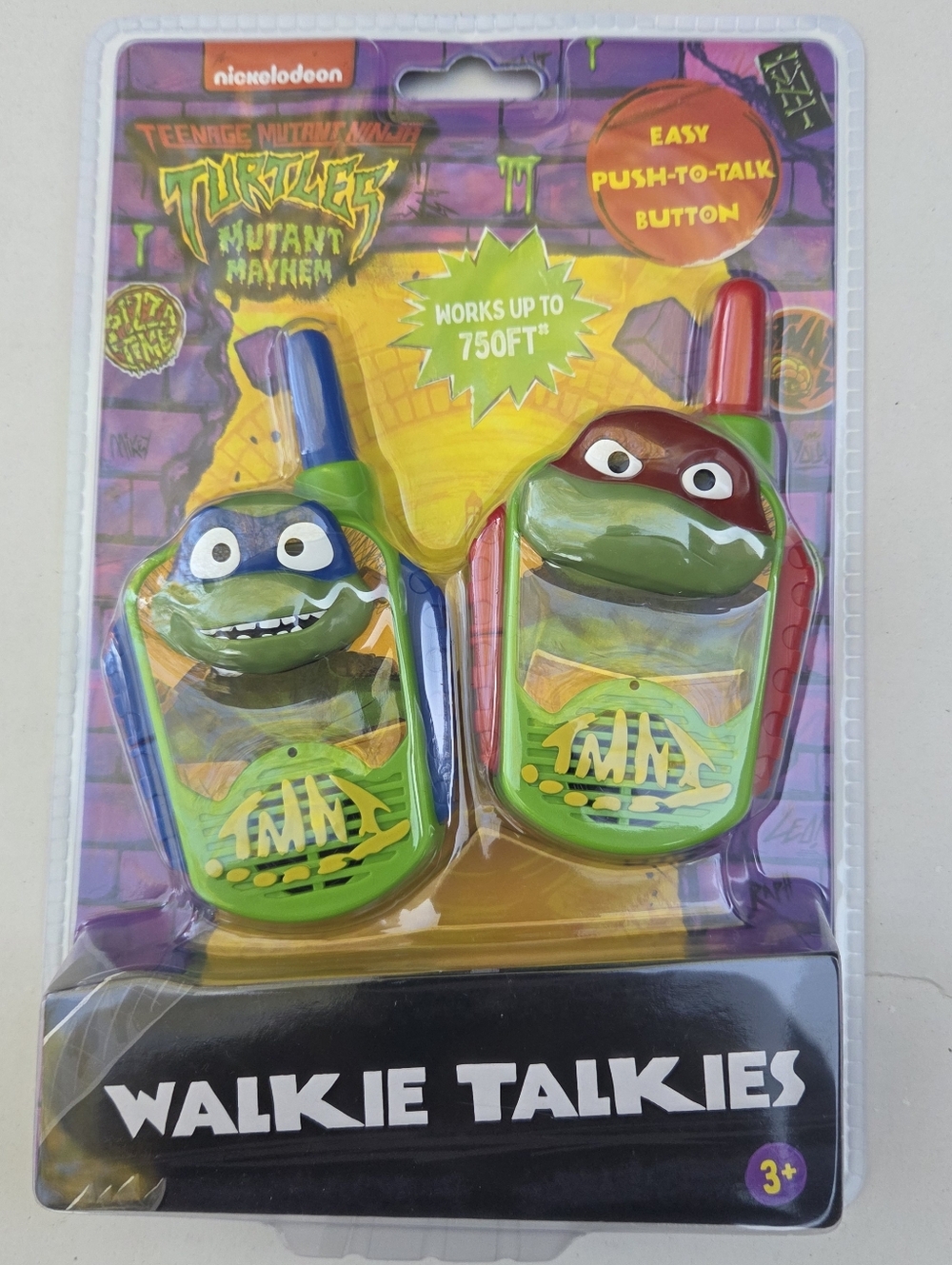 Nickelodeon Teenage Mutant Ninja Turtles Green, Blue, Red Walkie Talkies